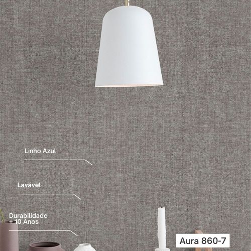 Papel de Parede em Linho Marrom